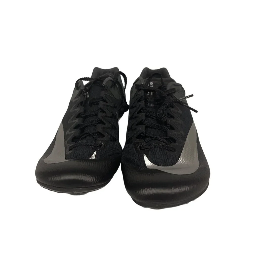NEW! Nike Men's Zoom Rival Sprint Black Silver Track & Field Spikes Size 11.5 - Picture 2 of 7